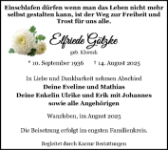 eine Anzeige